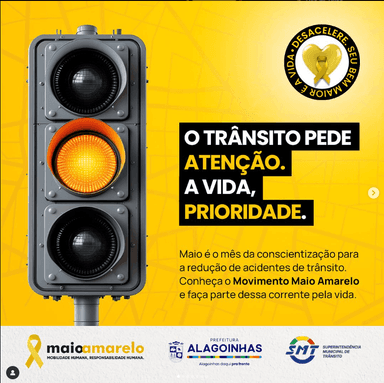 Imagem referente à notícia SMT e Prefeitura de Alagoinhas se Unem em campanha para o Maio Amarelo