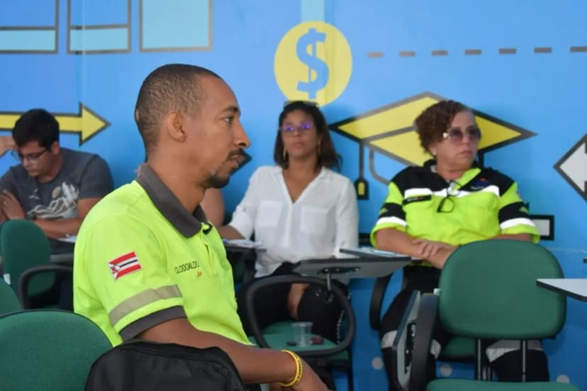 Aluno em ação para qualificação dos agentes