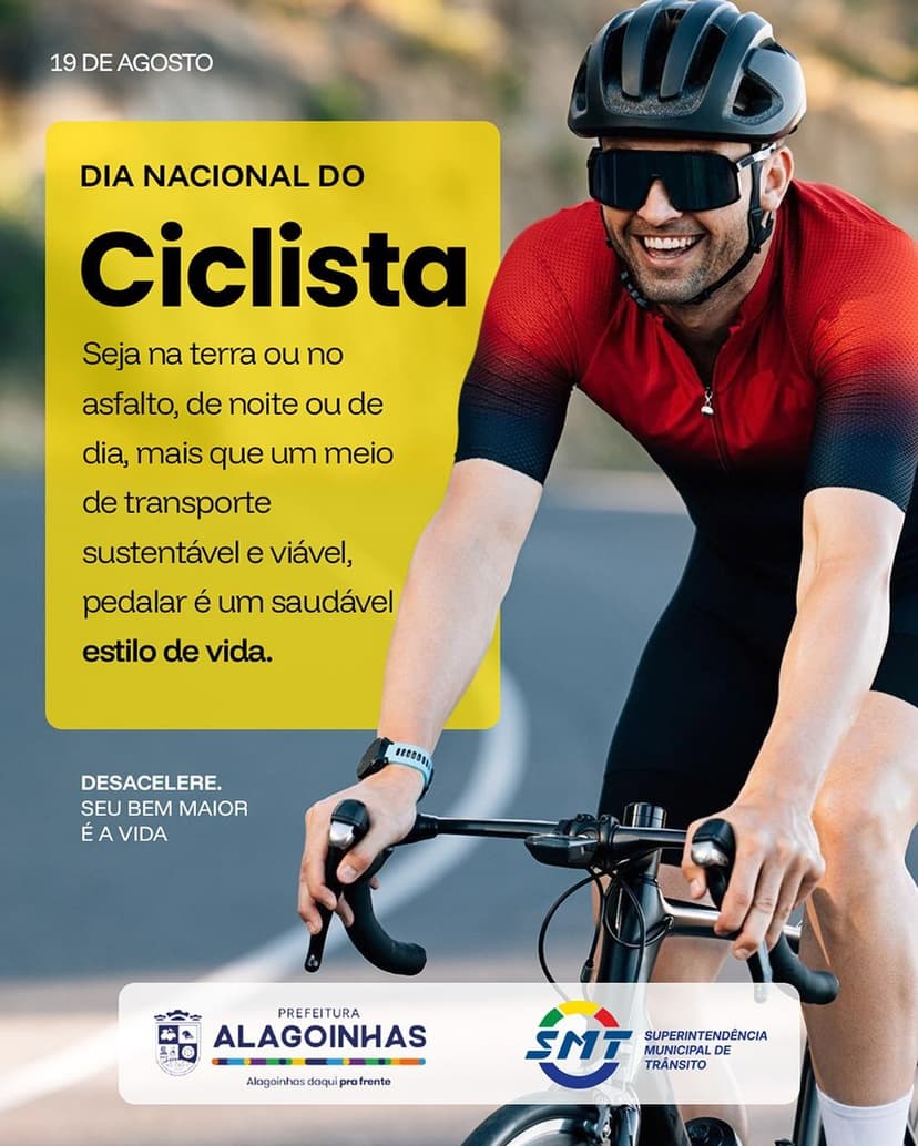 Imagem referente à notícia Dia Nacional do Ciclista: SMT Alagoinhas Reforça Segurança e Sustentabilidade no Trânsito