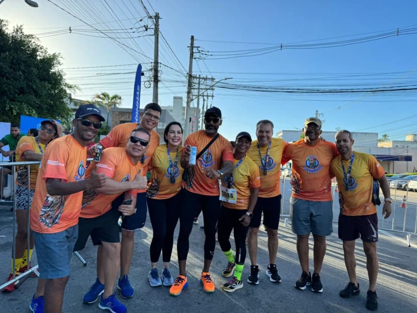 Organizadores da corrida guepardo reunidos
