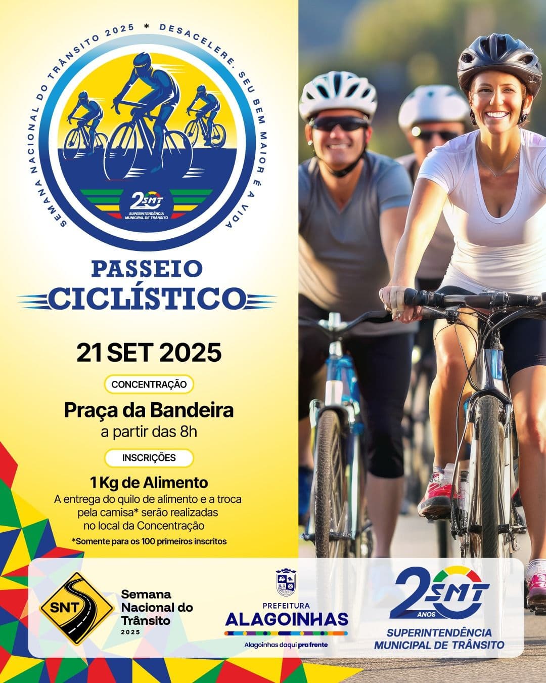 Card do passeio ciclístico 