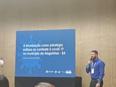 Imagem referente à notícia Alagoinhas apresenta experiência de sucesso de vacinação contra COVID-19 na II Oficina Nacional do ImunizaSUS