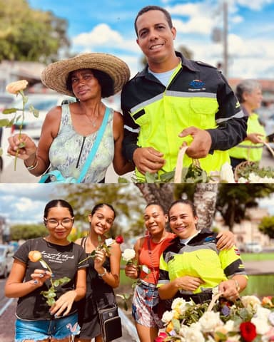 Imagem referente à notícia Flores e Reconhecimento: SMT Homenageia Mulheres no 8 de Março