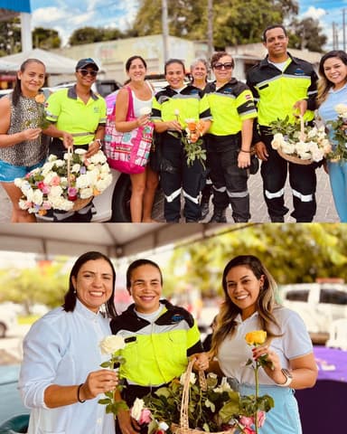 Imagem referente à notícia Flores e Reconhecimento: SMT Homenageia Mulheres no 8 de Março
