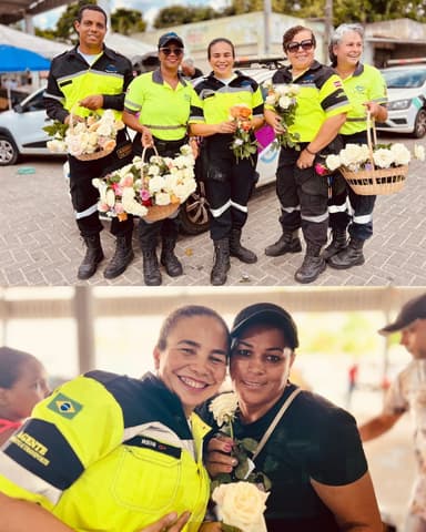 Imagem referente à notícia Flores e Reconhecimento: SMT Homenageia Mulheres no 8 de Março