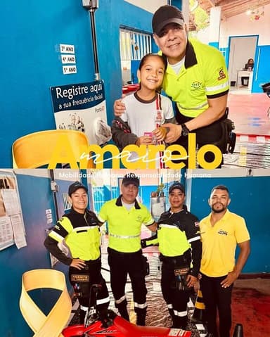 Imagem referente à notícia Formando Cidadãos Responsáveis: SMT Realiza Ação do Maio Amarelo na Escola Jardim Petrolar
