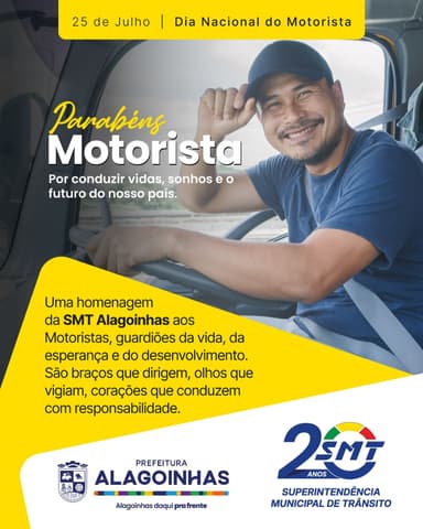 Imagem referente à notícia 25 de Julho: SMT homenageia os guardiões da vida e do progresso