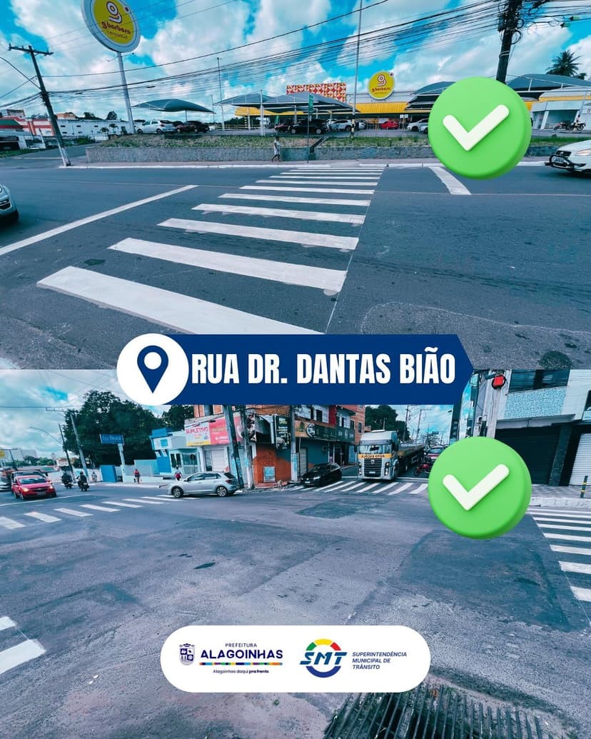 Imagem referente à notícia Segurança Viária: SMT Amplia Sinalização nas Ruas da Cidade