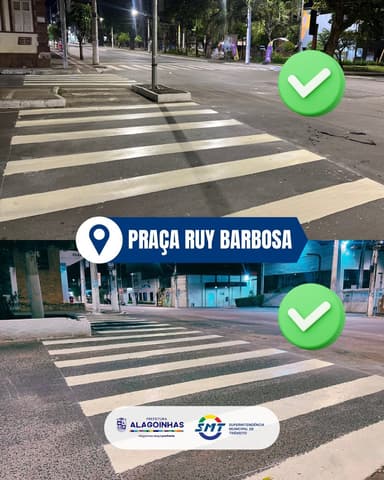 Imagem referente à notícia SMT Alagoinhas Realiza Operação Noturna de Sinalização Viária