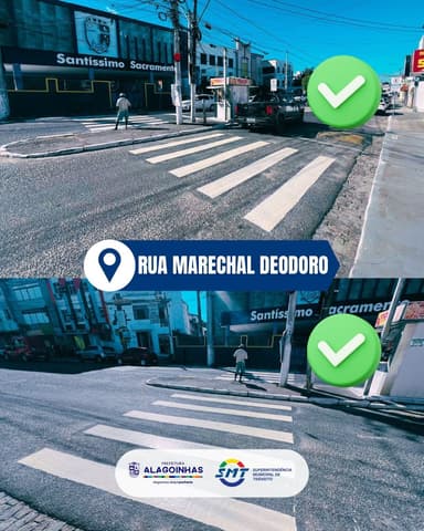 Imagem referente à notícia SMT Alagoinhas Realiza Operação Noturna de Sinalização Viária