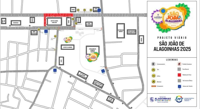 Imagem referente à notícia São João de Alagoinhas: SMT anuncia mudanças temporárias no trânsito entre os dias 21 e 23 de junho